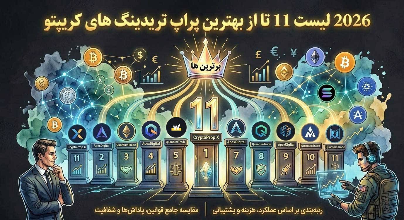 2026 لیست 11 تا از بهترین پراپ تریدینگ های کریپتو