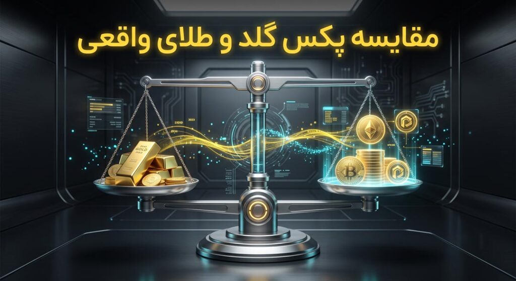 مقایسه پکس گلد و طلای واقعی